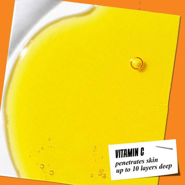 Vitamin C texture swatch with benefit ​