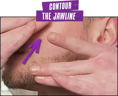 Contour the Jawline Massage Technique